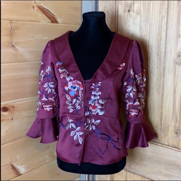 Free People Beautiful Dreams embroidered top Size small NWT FIRM - Picture 2 of 8